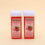 WaxNewK factory sale 100g strawberry red Roller roll on soft wax cartridge - Image 3