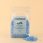 WaxNewK  factory sale 2.2LB 1kg 2.2pound rosin free Macaron blue color Hard Wax Beads for Hair Removal
