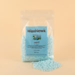WaxNewK factory sale 1kg 2.2LB rosin free light blue glitter mint premium depilatory wax