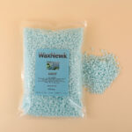 WaxNewK factory sale 1kg 2.2LB rosin free light blue glitter mint premium depilatory wax - Image 6